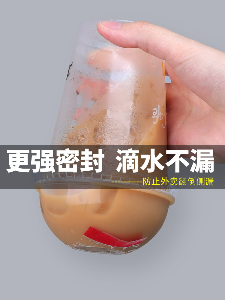 10 Rolls of Easy-Tear Sealing Tape for Coffee, Beverage, and Milk Tea Cup Lids, Leak-Proof Stickers for Takeout Packaging, Food-Grade Packaging for Drinks, Cola, Bread, Baking, Sandwiches, Transparent Base