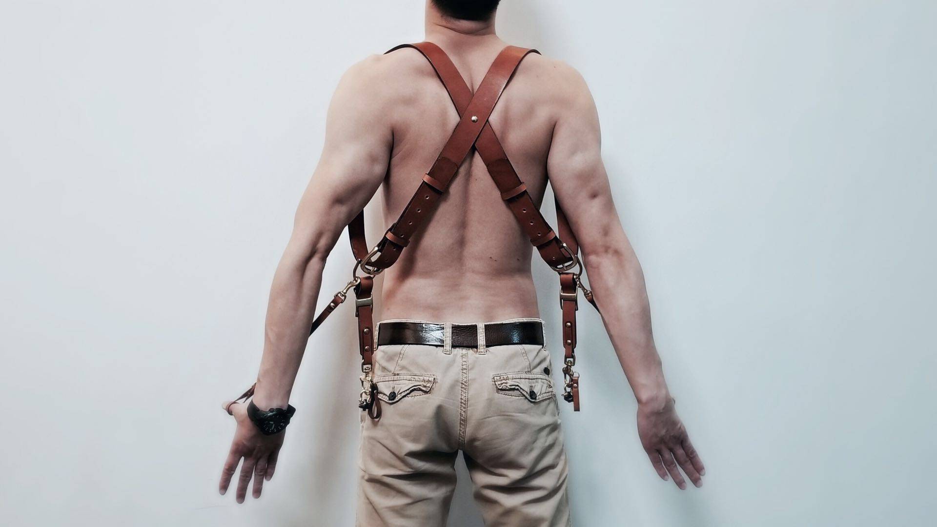 Moon handmade MoonWorkShop photographer fast camera micro SLR camera dual machine vintage leather double strap