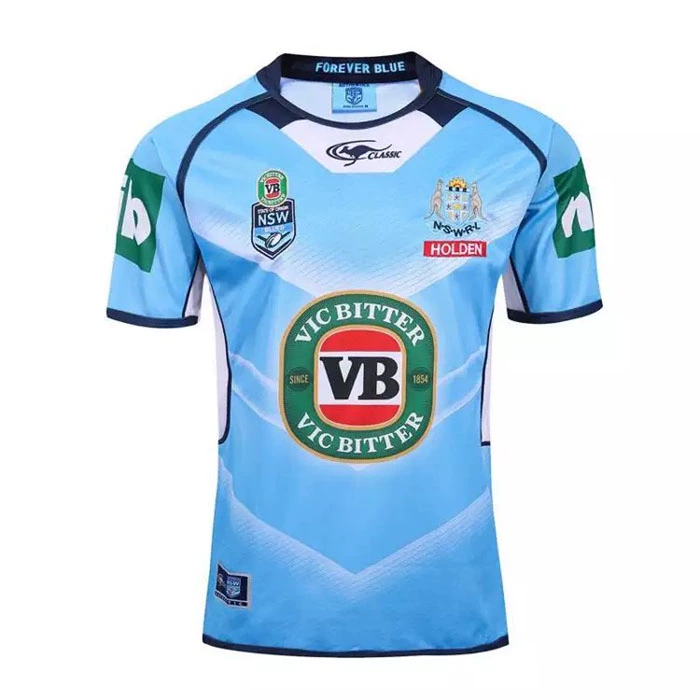Bộ đồ bóng bầu dục Lan Holden 2019 mới Lan Holden vest ngắn tay quần áo bóng bầu dục Rugby Jersey - bóng bầu dục