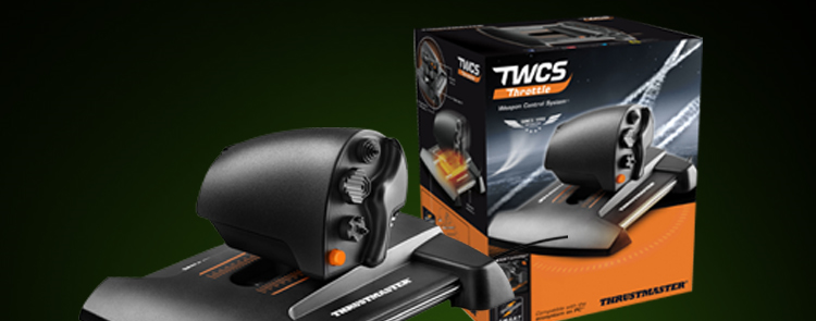 Van tiết lưu Thrustmaster TWCS t16000m phiên bản nâng cấp FCS mô phỏng máy bay điều khiển trò chơi - Cần điều khiển tay cầm ps3
