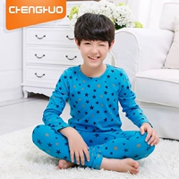 Bộ đồ lót cotton cho trẻ em mùa xuân và mùa thu mẫu bé trai lớn quần áo mùa thu 6-8-10-12-15 tuổi - Quần áo lót shop bán đồ trẻ em