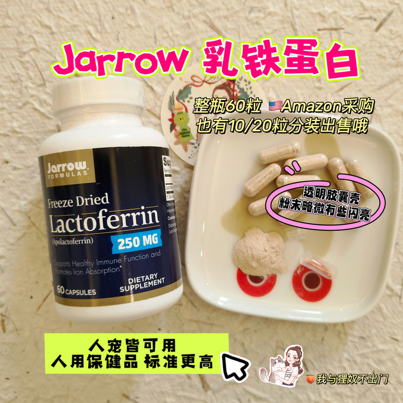 Jarrow Lactoferrin Braheidi Probiotics for Cats and Dogs from the Usa Enhance and Improve Immunity, Protect the Gastrointestinal Tract