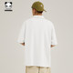 Hipanda Hello Panda short-sleeved polo shirt men's 2024 summer new men's birthday loose lapel T-shirt trendy