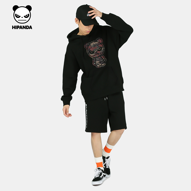 Hipanda Hello Panda Loose Camouflage Hooded Sweatshirt 2025 Spring and Autumn New Trendy Cool Unisex Hoodie