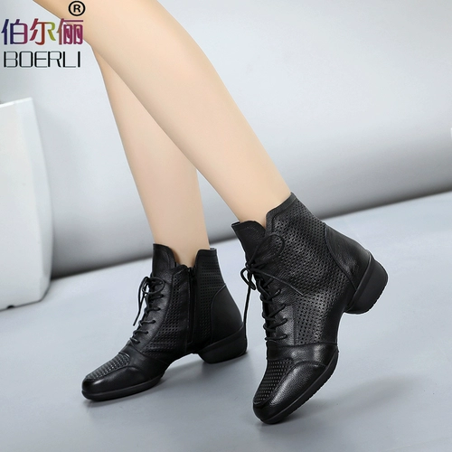 伯尔俪 Летние туфли, дышащие современные ботинки, 2019, из натуральной кожи