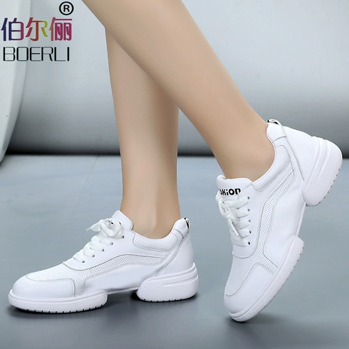 Летняя белая обувь, дышащие танцующие туфли, мягкая подошва