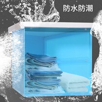 Mural storage cabinet bathroom foldable underwear rack toilet non-perforated bathroom laundry storage