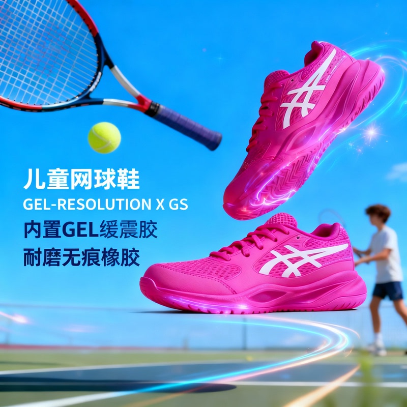 Asics Kidsren's Tennis Shoes 2025 New Model for Boys and Girls Gel Cushioning R10 Professional Tennis Shoes