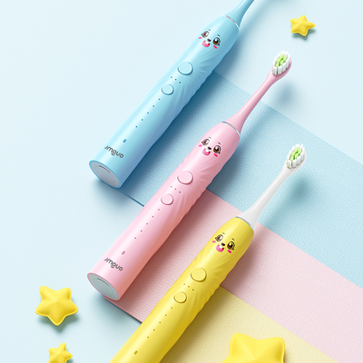 坚果博士骨传导小头软毛防蛀儿童电动牙刷