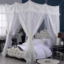 Heavy industry embroidery autumn and winter gold sleeper original European-style light luxury household double-layer thick encrypted mosquito net bed mantle 1 51 8m