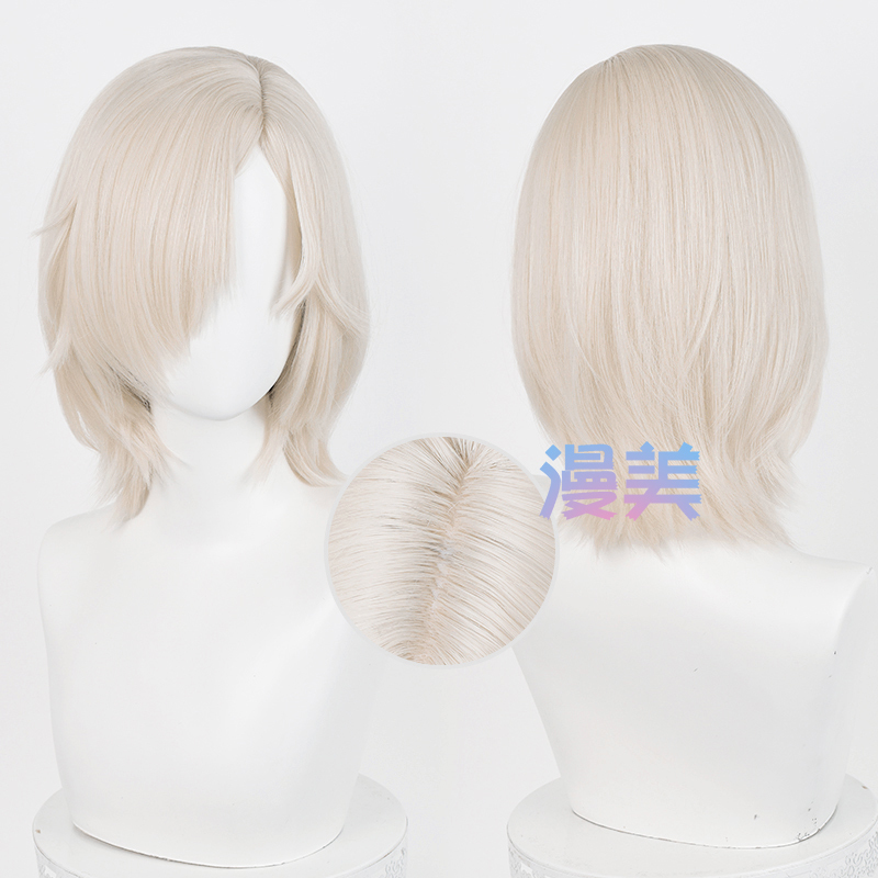 Manmei Identity V Original Skin Grave Keeper Andrew Cosplay Wig Realistic Scalp Top Special Color