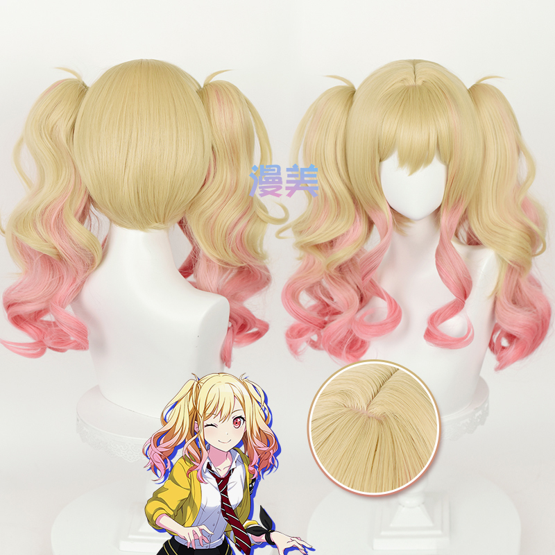 Manmei World Project Colorful Stage Colorful Stage Tensai Sakushi Cosplay Wig Middle Parting Realistic Scalp
