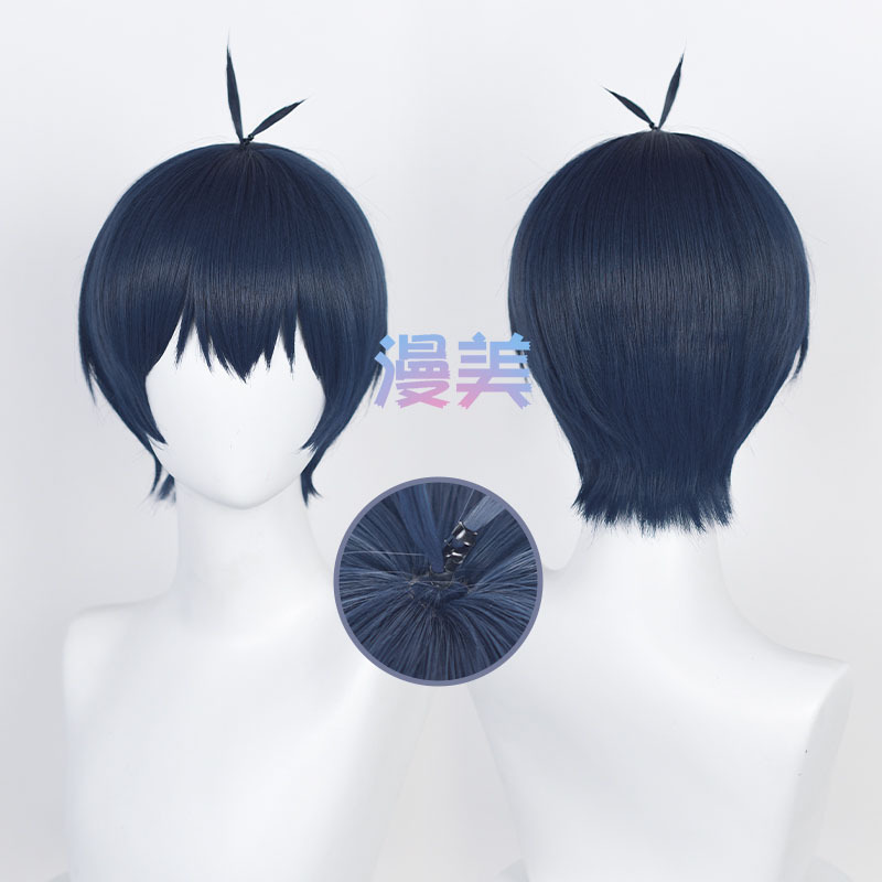 Manmei Blue Prison Jieshiyi Cosplay Wig with Realistic Scalp Top