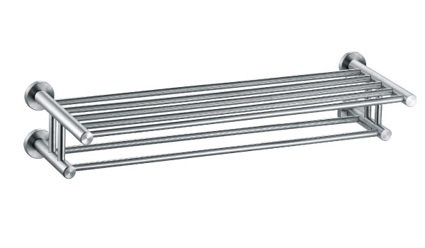 Jinhang bathroom towel rack towel bar household pendant 304 stainless steel with seat double-layer towel rack VT-87