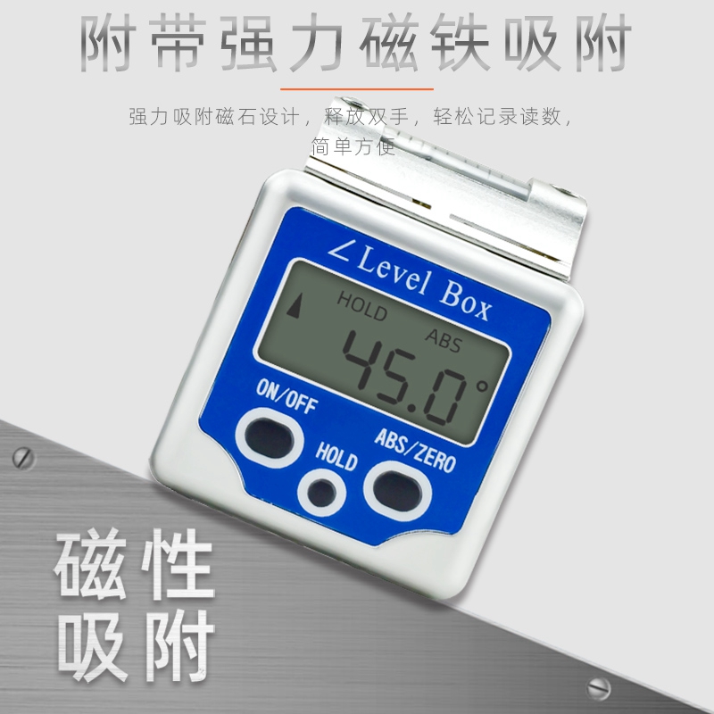 Electronic angle gauge with magnetic digital display inclinometer digital display level 180deg digital display angle ruler Angle meter