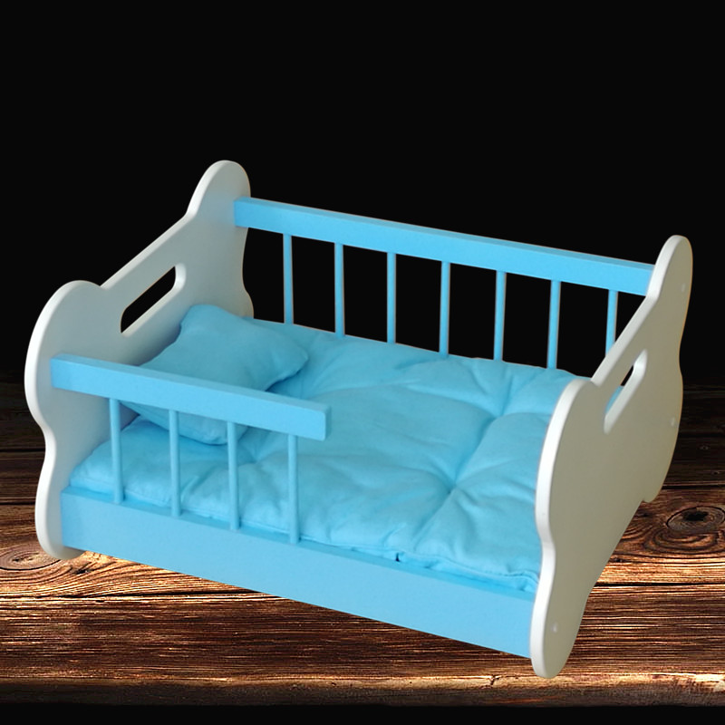 Thú cưng cao cấp cũi gỗ thú cưng giường Teddy dog ​​giường bẩn thú cưng xả rác dễ dàng lau chùi mèo giường mèo dễ thương - Cat / Dog hàng ngày Neccessities 	bát ăn đôi cho chó mèo	