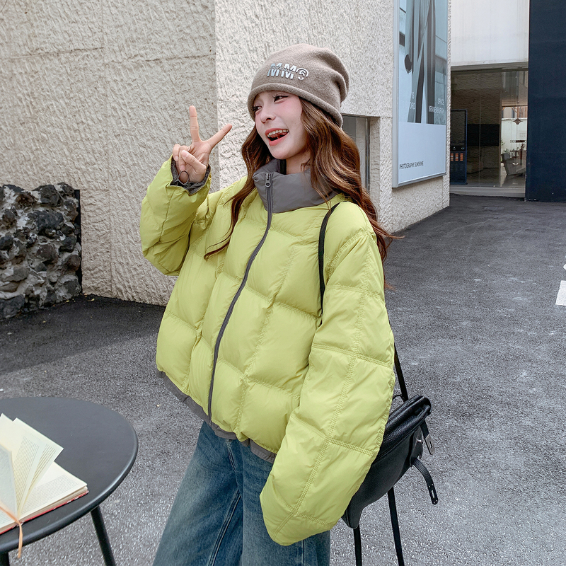 Avocado Green Cloud Puff down Jacket for Women 2026 Winter Korean Style Casual 90 White Duck down Coat for Petite Figures Avocado Green Cloud Puff down Jacket for Women 2026 Winter Korean Style Casual 90 White Duck down Coat for Petite Figures