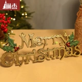 琳杰 Рождество Счастливые слова, рождественская елка украшения рождественская подвеска Рождественский цветок Кольцо кольцо Тенг