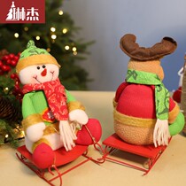 Linger Christmas Decoration Ornaments Company Front Desk Christmas Decoration Snowman Ornaments Christmas Tree Decoration Elk Pendant