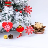 Деревянный декор, маленькое украшение для ногтей, подвеска, 12 шт, со снежинками