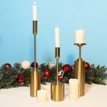 Linjie Christmas atmosphere arrangements Christmas decorations candles Nordics Romantic Decorative Candle Desk Tabletop Decorations