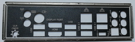 10017 Original Huaqing Z390 Tai Chi Taichi Motherboard Baffle Baffle Material Drawing Not Customized