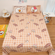 No duck cute Summer 100 All cotton sheet Single piece Double 1 5m mi pure cotton single student Dormitory Bed 1 2m