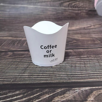 Leak-proof coffee cup, high temperature resistant crispy biscuit cup, milk cake cup, milk tea cup, special white paper tray for baking