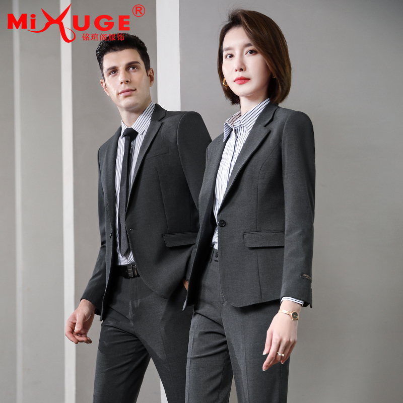 Autumn Unisex Suit Set Manager Professional Attire Sales Department 4S Store Teacher Work Clothes Interview Formal Wear