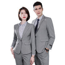 Autumn mens and womens suits managers professional attire sales department 4S store teachers work clothes interview formal wear