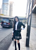Aina Day Generation Thom Browne 20 TB Irregular Suit Skirt one-piece half-body dress black short dress