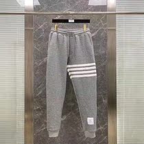 Thom Browne Japan Autumn Winter Paragraph TB Matchman Cotton Gg Casual Pants Men And Women Sportswomen