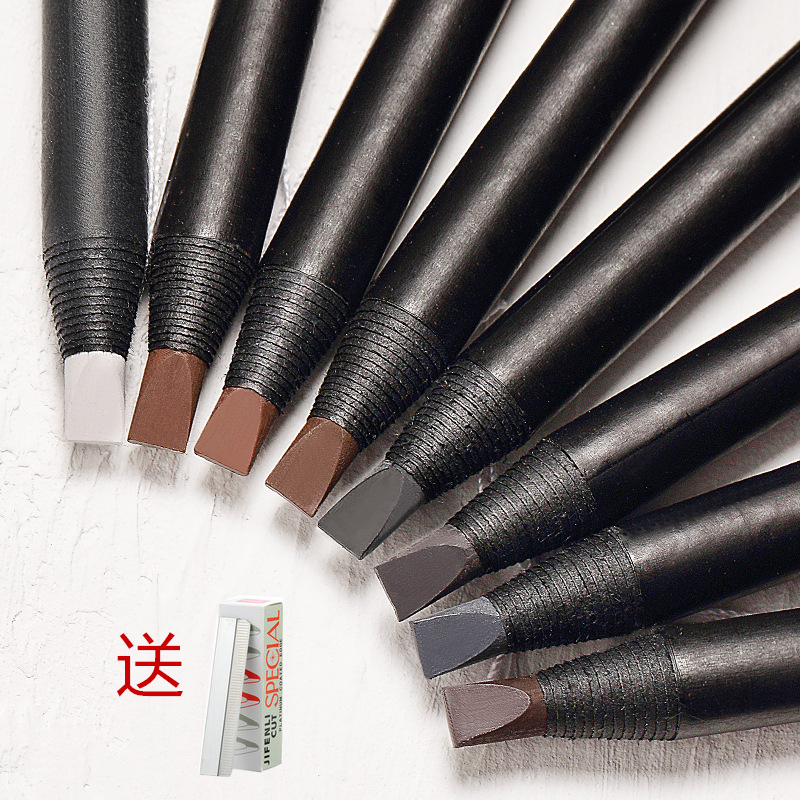 Makeup Artist Special Machete Pull Wire Brow female waterproof natural perspiration not to drop color lasting beginner duckbill