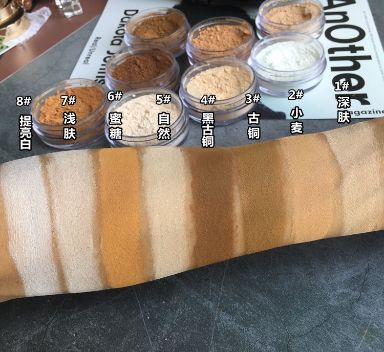 Beauty Black Makeup Wheat Color Powder Bộ phấn trang điểm Nam Lady Shadow Repair Face Repair Powder phấn bột dior