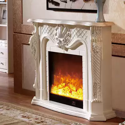 Yida 1 2 1 5 meters European mantelpiece decorative cabinet American country solid wood simulation thermal power heating stove core