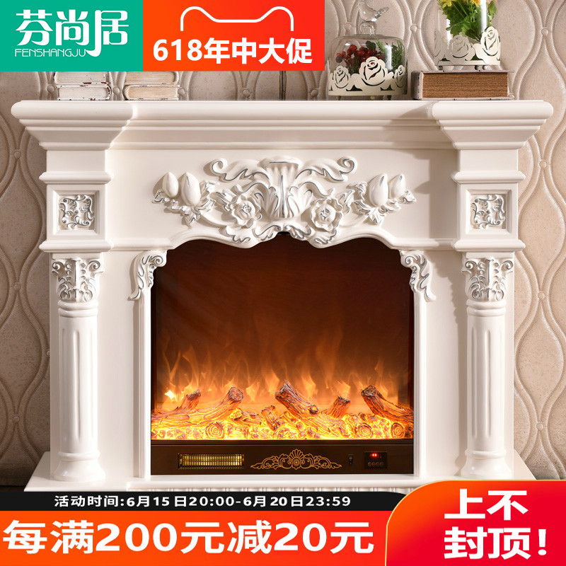 One Dajia innate American European-style fireplace Fireplace Frame Electronic Stove Core Decorative Cabinet Roman Column 1 1 1 2 1 5 m