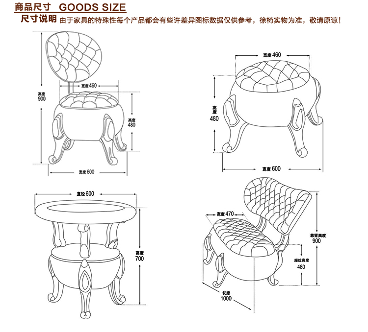 Tân cổ điển Châu Âu-phong cách sofa góc phòng khách bàn cà phê bí ngô phân sofa phân thay đổi giày phân vải sofa bộ hoàn chỉnh của đồ nội thất