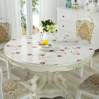Vòng tròn khăn trải bàn khăn trải bàn miếng đệm màng bảo vệ vòng bảng vải mat nhựa lớn kính mềm bảng mat - Khăn trải bàn thảm trải bàn ăn