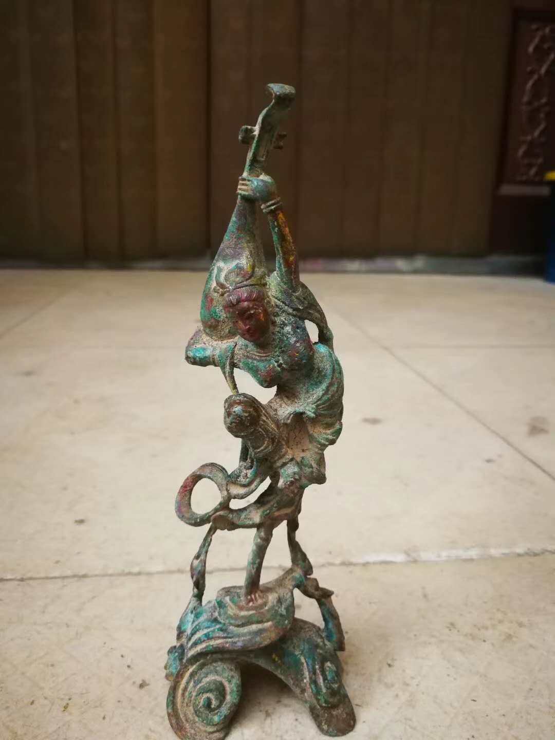 Imitation ancient bronzes ancients dance black lacquer ancient rust pendulum pieces collection Jiaogoods? 