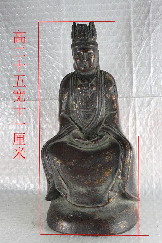 The bronze country acquired a well-preserved collection of gilt statues of the god of wealth?