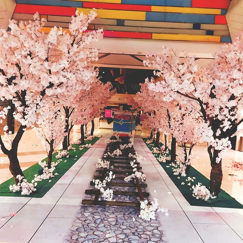 Симуляция вишневое дерево Большое внутреннее свадебное украшение