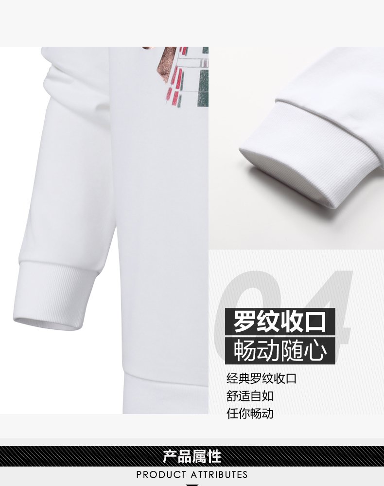 Áo len cổ tròn dệt kim 男 new - Thể thao lông cừu / jumper hoodie dây kéo