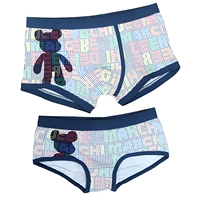 Bạo lực Cubs Superman Cotton Cartoon Dễ thương Đàn ông và Phụ nữ Tam giác Boxer Cặp vợ chồng Quần lót đồ lót phụ nữ