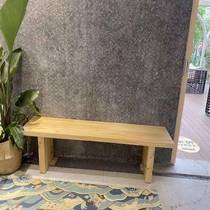 Nordic solid wood bench long bench rest area bench simple dining stool home door changing shoe stool bedroom bed end stool