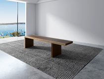 Nordic all solid wood long bench log TV cabinet home home change shoe stool living room dining table stool bedroom bed end stool