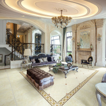 Light American antique brick 500x500 round corner right angle living room balcony anti - slip floor brick light - beige retro brick