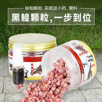 Lang Jiu black skin tendon particles small medicine carp Herring grass carp black pit wild fishing bait feed burst Rice Yellow Face