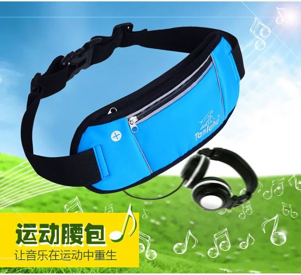[Đặc biệt hàng ngày] túi thể thao nam và nữ ngoài trời gói siêu mỏng cá nhân mùa hè chạy túi chống trộm điện thoại di động - Túi 	túi đeo hông rằn ri