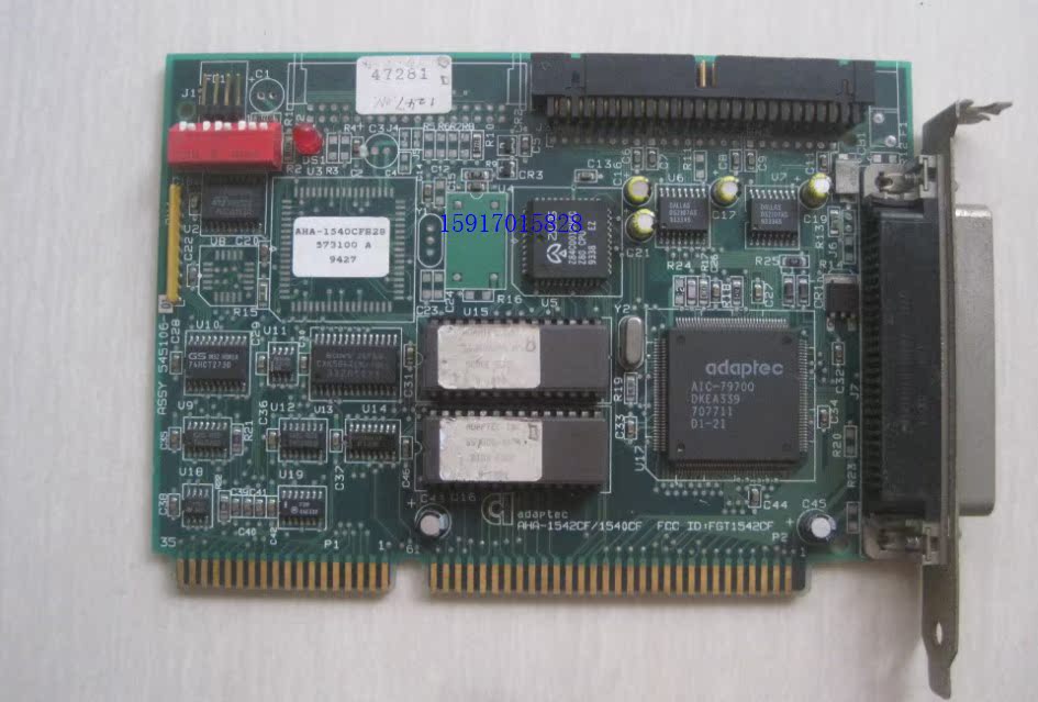 adaptec AHA-1540CF 828 ISA 50 pin scsi card