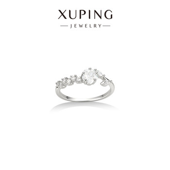 Xuping xiguang suanxu micro-inlaid plum blossom ring for women elegant and sweet temperament simple ins index finger ring